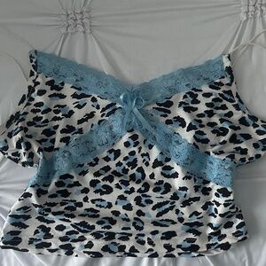 cutest leopard print cami 🍓